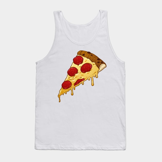 Pepperoni pizza slice Tank Top by memoangeles